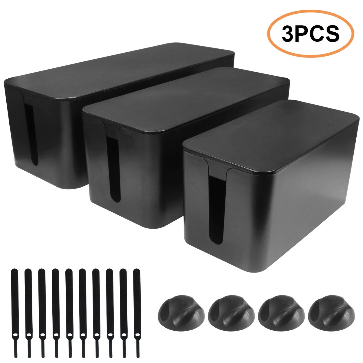 Cable Management Box – Power Strip & Cord Organizer with Cable Hider - Image 6