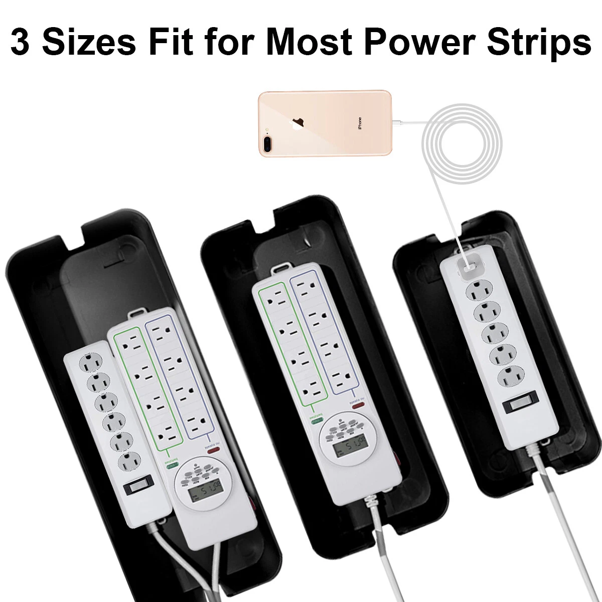 Cable Management Box – Power Strip & Cord Organizer with Cable Hider - Image 5