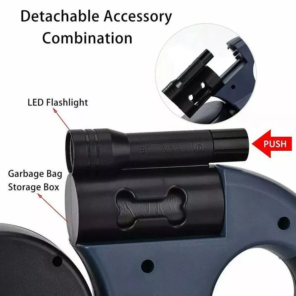 Double Dog Walking Leash – Retractable Dual Pet Lead with 360° Rotation - Image 4