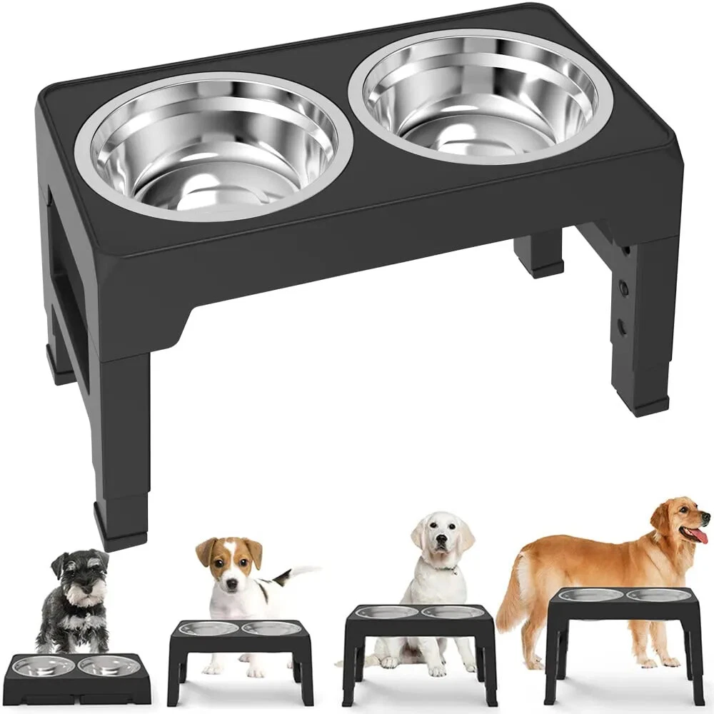 Elevated Pet Bowl Stand – Double Stainless Steel Food & Water Bowls - Image 5