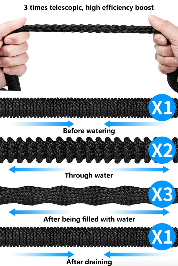 150 FT Heavy-Duty Expandable Garden Hose with Spray Nozzle - Image 7
