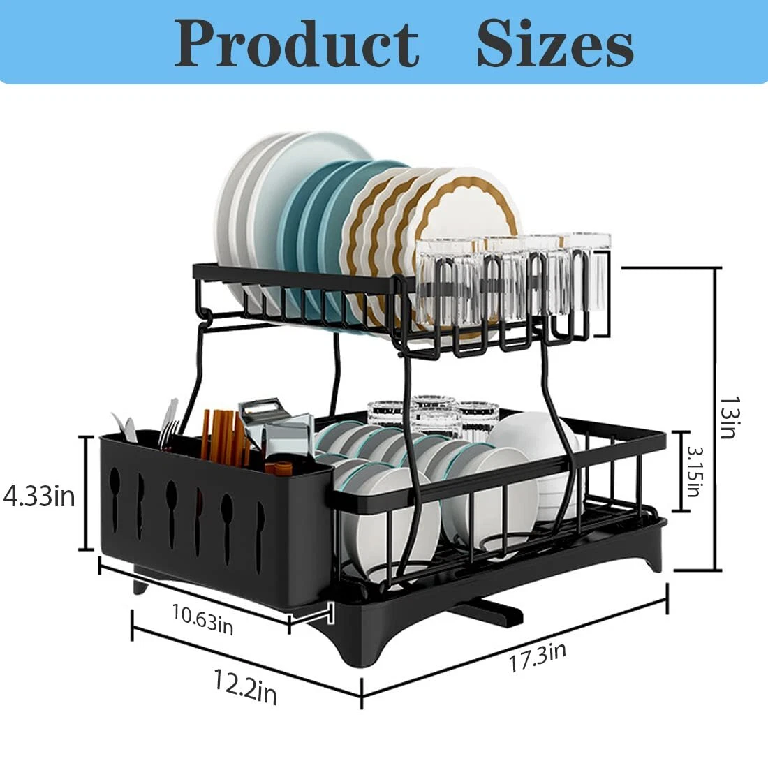 Kitchen Dish Drainer organizer - Image 2