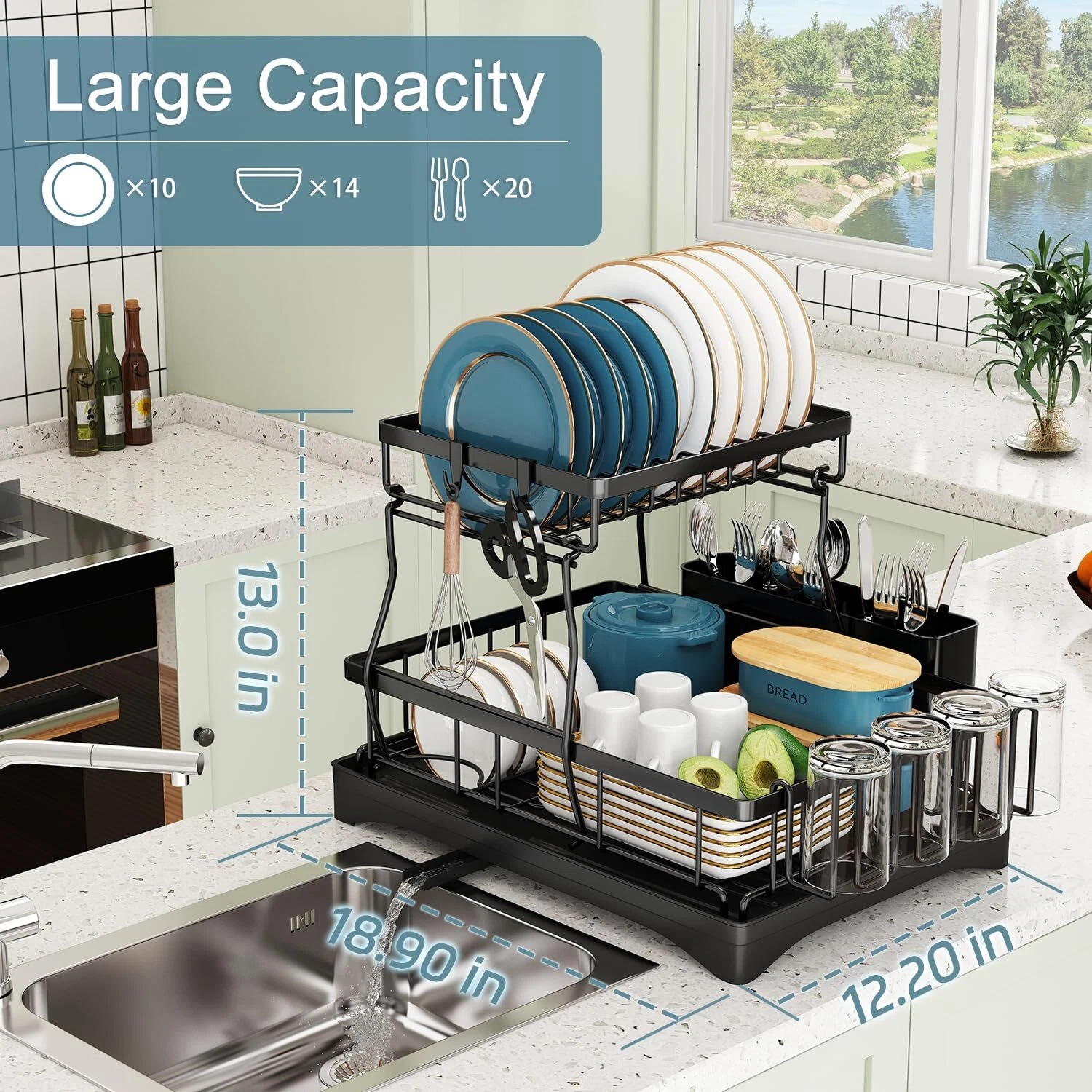 Kitchen Dish Drainer organizer - Image 3