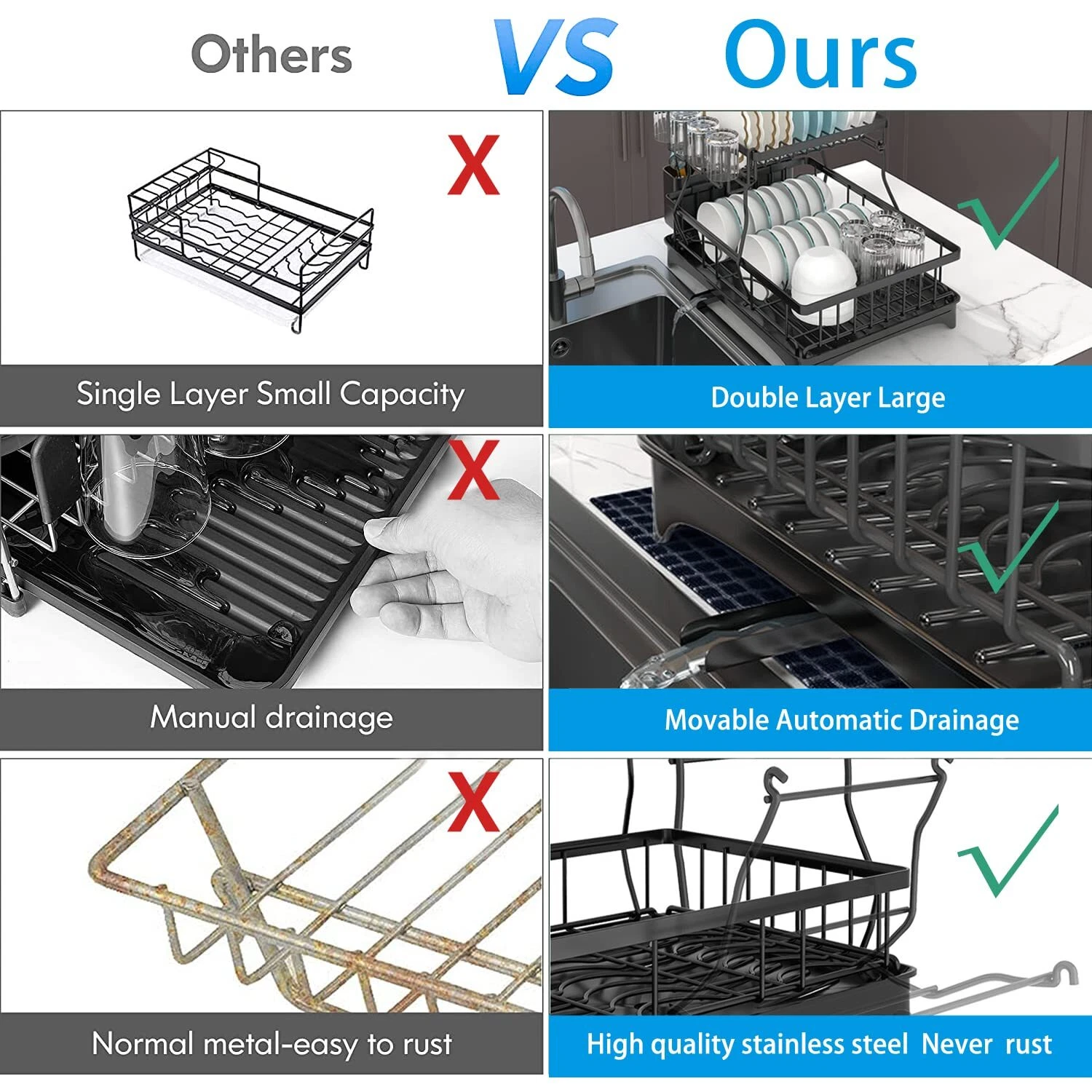Kitchen Dish Drainer organizer - Image 7