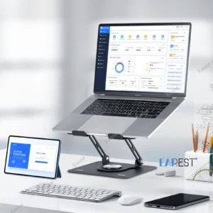 Adjustable Laptop Stand with 360° Rotation – Foldable Computer Holder