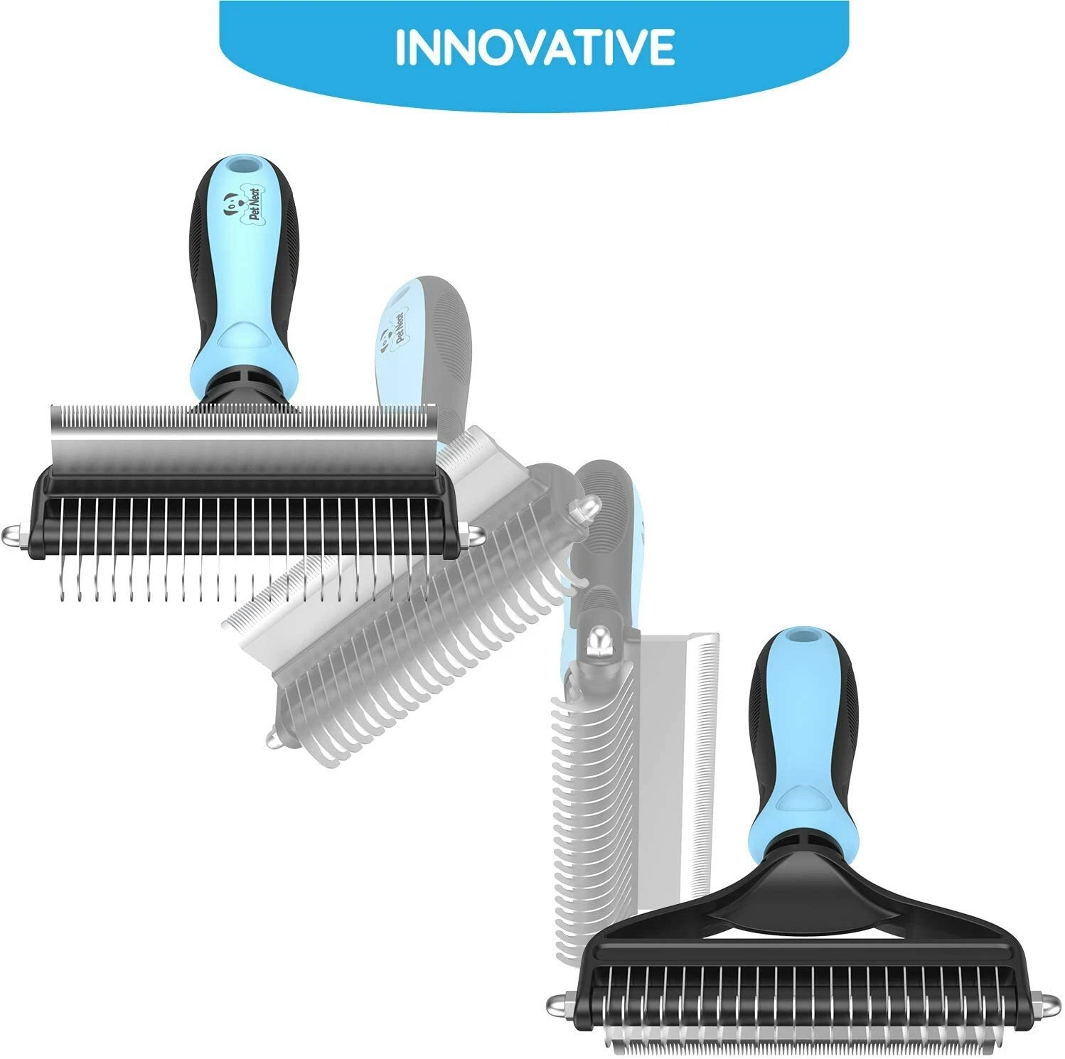 Professional Pet Grooming Brush – Dog Shedding Comb & Undercoat Rake - Image 7