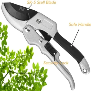 Professional SK5 Steel Anvil Pruning Shears – Heavy-Duty Garden Hand Clippers
