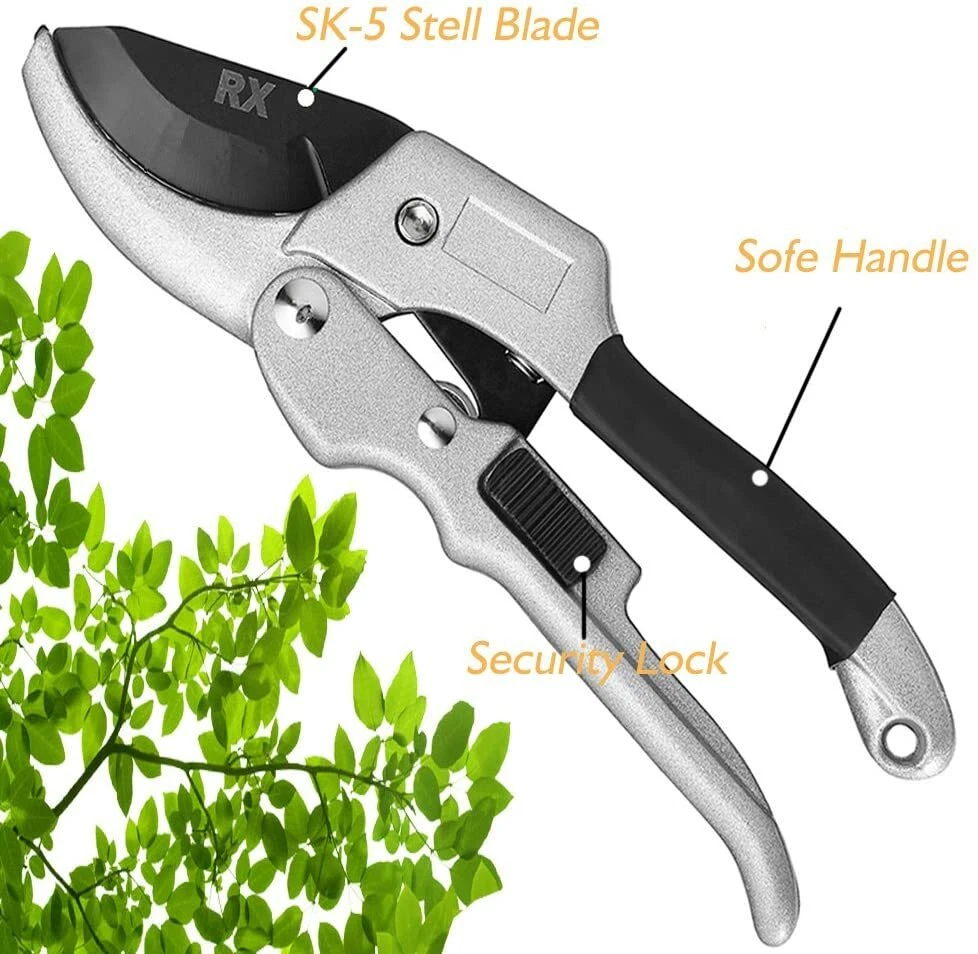 Professional SK5 Steel Anvil Pruning Shears – Heavy-Duty Garden Hand Clippers