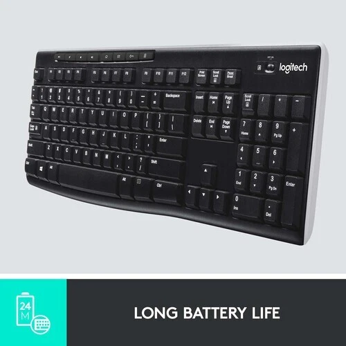 Logitech K270 USB Wireless Keyboard – Reliable 2.4GHz Full-Size Keyboard - Image 4